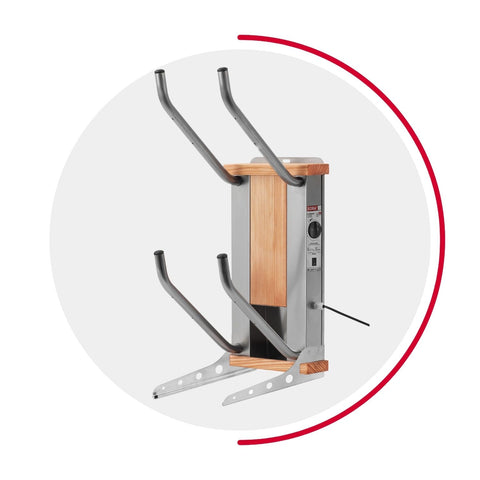 oskari BORA® 2 - Elektrischer Schuhtrockner für 2 Paar Schuhe - OSKARI mit Warmluft für Stiefel, Schuhe, Skischuhe, Fußballschuhe