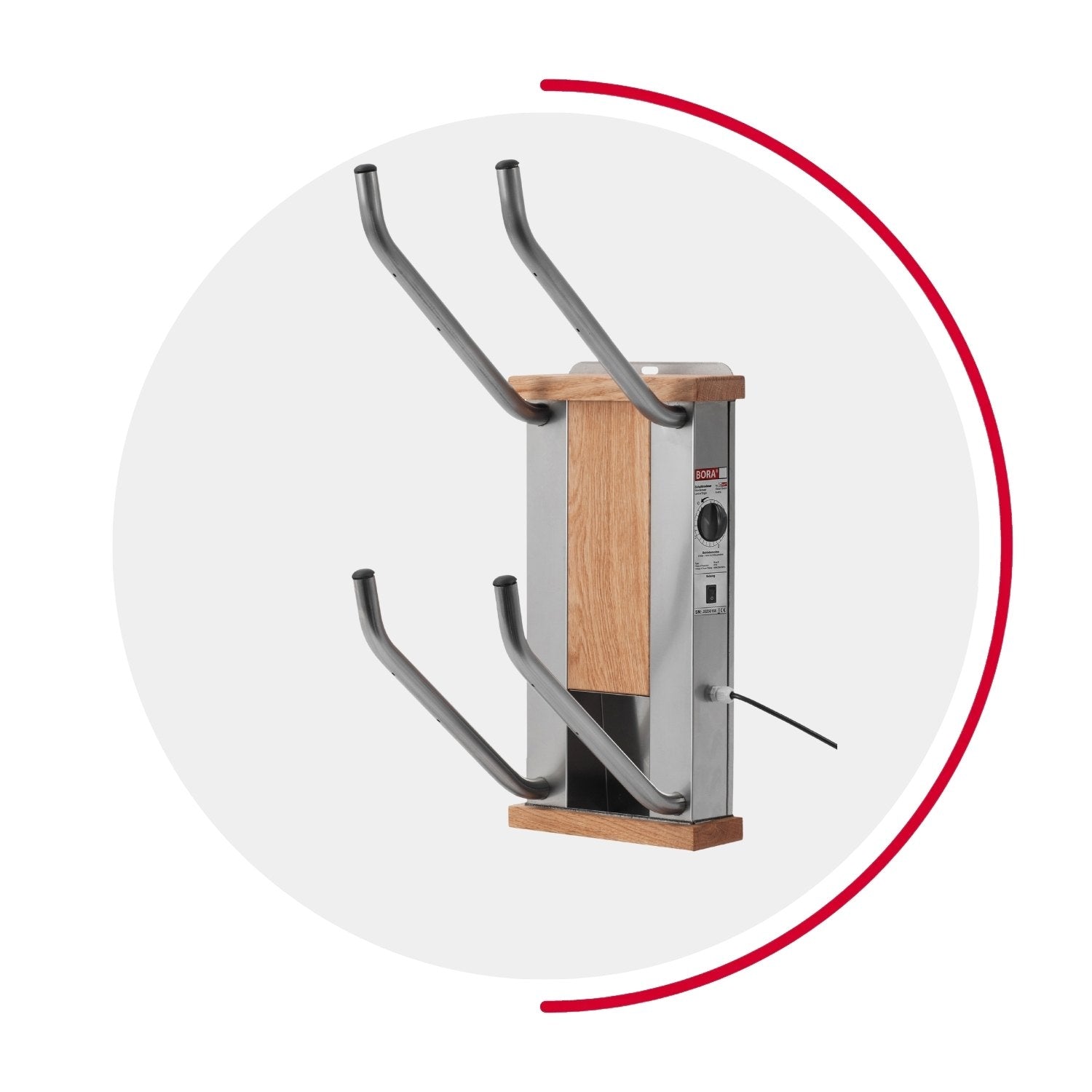 oskari BORA® 2 - Elektrischer Schuhtrockner für 2 Paar Schuhe - OSKARI mit Warmluft für Stiefel, Schuhe, Skischuhe, Fußballschuhe