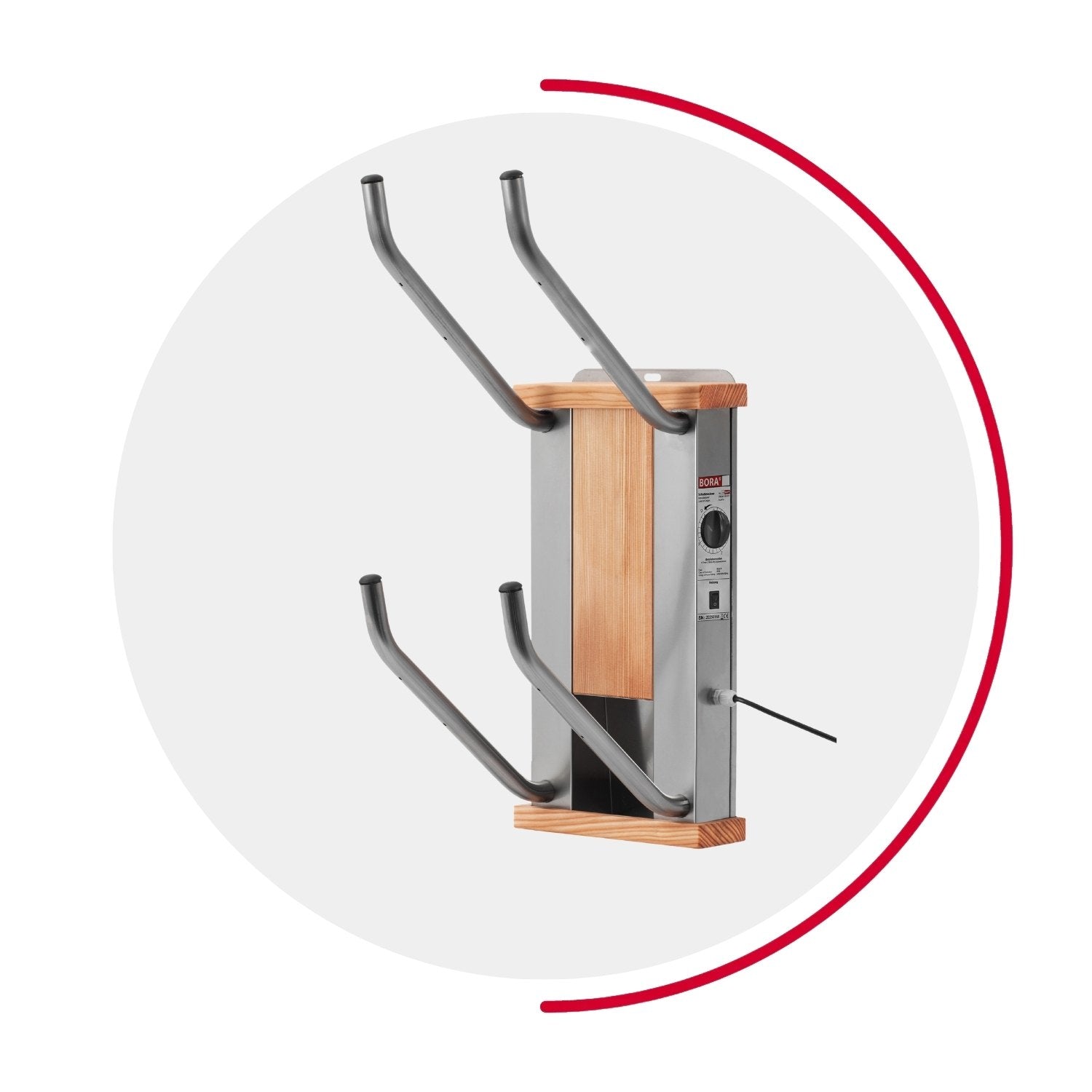 oskari BORA® 2 - Elektrischer Schuhtrockner für 2 Paar Schuhe - OSKARI mit Warmluft für Stiefel, Schuhe, Skischuhe, Fußballschuhe