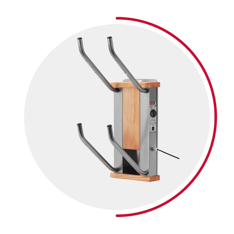 oskari BORA® 2 - Elektrischer Schuhtrockner für 2 Paar Schuhe - OSKARI mit Warmluft für Stiefel, Schuhe, Skischuhe, Fußballschuhe