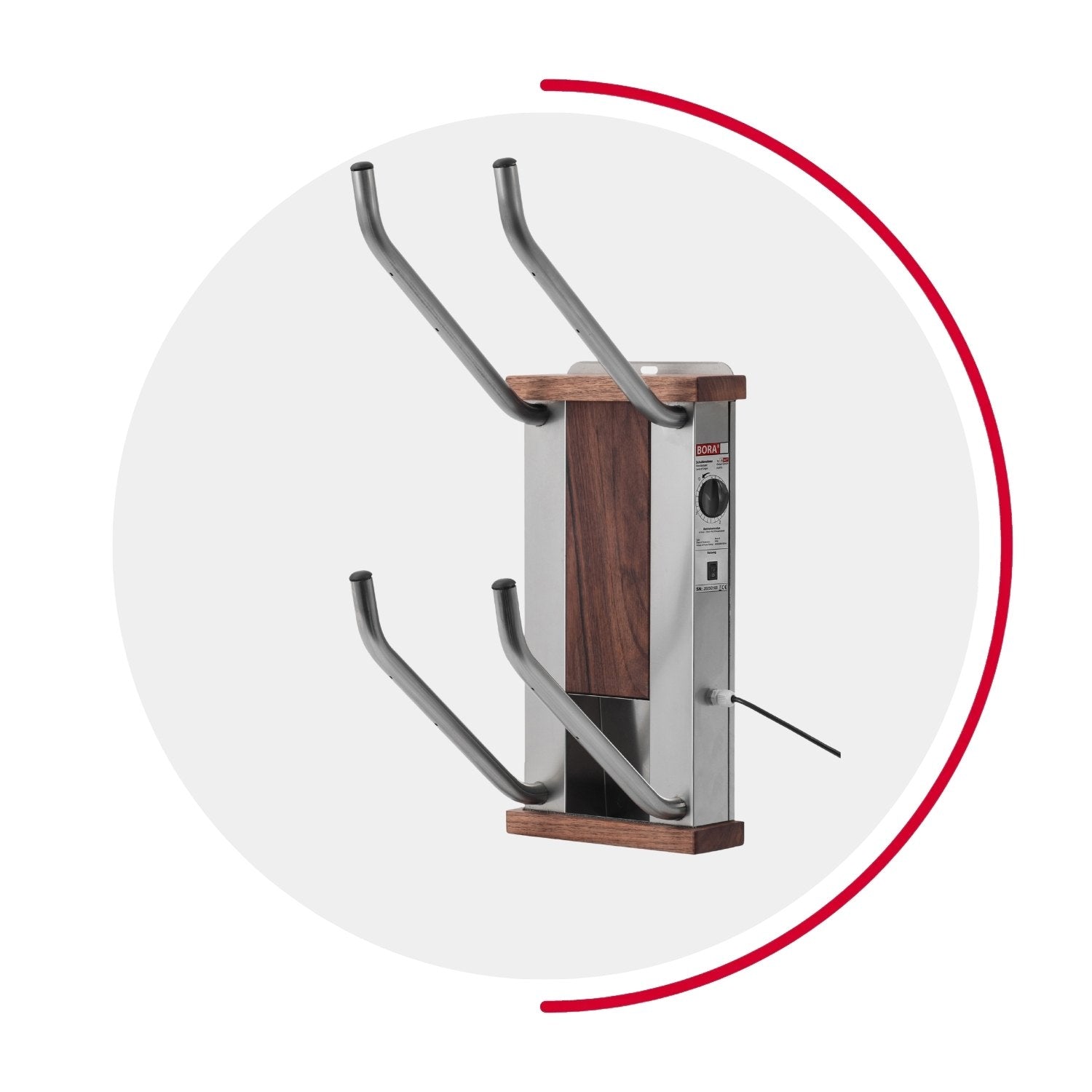 oskari BORA® 2 - Elektrischer Schuhtrockner für 2 Paar Schuhe - OSKARI mit Warmluft für Stiefel, Schuhe, Skischuhe, Fußballschuhe