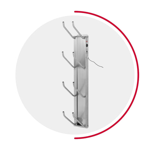 oskari BORA® 4 hoch - Elektrischer Schuhtrockner für 4 Paar Schuhe - OSKARI mit Warmluft für Stiefel, Schuhe, Skischuhe, Fußballschuhe