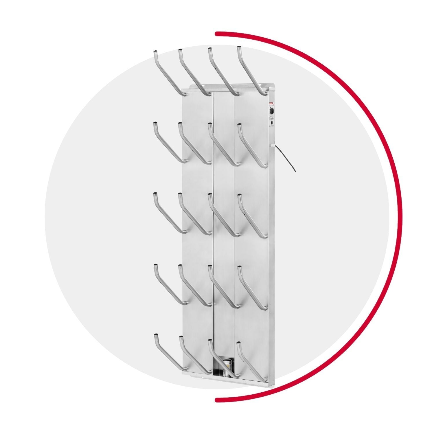 oskari BORA® 10 - Elektrischer Schuhtrockner für 10 Paar Schuhe - OSKARI mit Warmluft für Stiefel, Schuhe, Skischuhe , Fußballschuhe