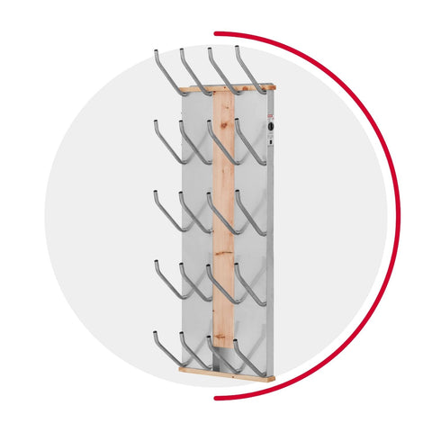 oskari BORA® 10 - Elektrischer Schuhtrockner für 10 Paar Schuhe - OSKARI mit Warmluft für Stiefel, Schuhe, Skischuhe , Fußballschuhe